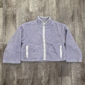 Madewell‎ Penfield Haight Fleece Jacket Womens Small Purple Sherpa Oversized Zip